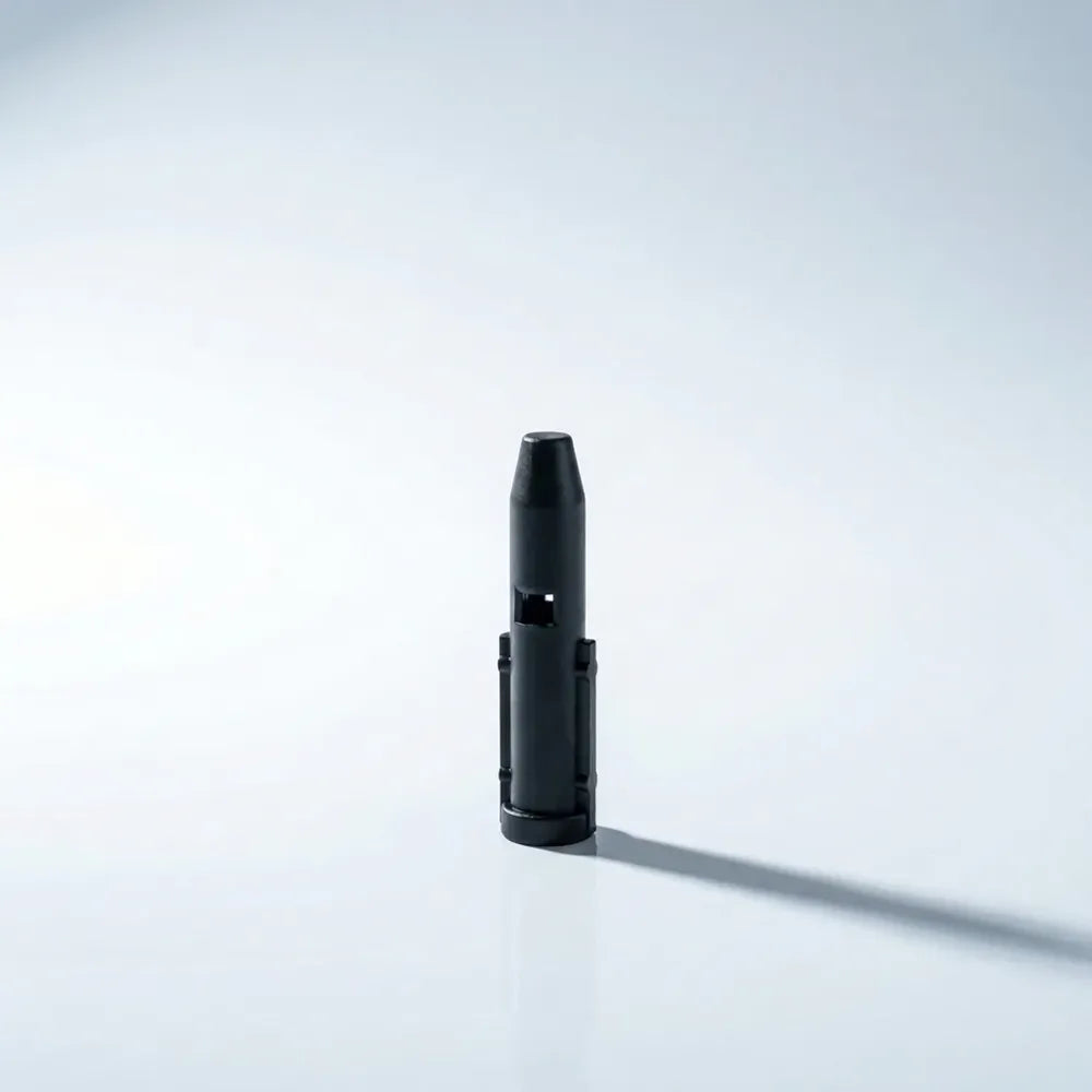 Adaptateur noir de fixation pour pommeau de vitesse, sur fond blanc Image