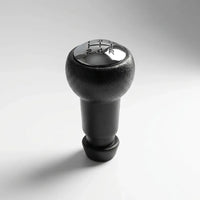 Pommeau de vitesse Partner 2 noir, vue inclinée sur fond blanc