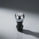 Pommeau de vitesse chromé Saxo sur fond blanc